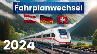 Neue Railjets Nightjets ICE4s amp SBB KISS I Fahrplanwechsel 2024 Österreich Deutschland amp Schweiz [upl. by Oizirbaf]