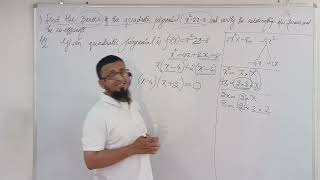 PolynomialsFinding zeroes of a polynomial Part 9 SSC amp CBSE Class 10Thinkspot Abdul Baseer sir [upl. by Rama934]