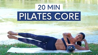 20 MIN PILATES CORE WORKOUT  Pilates Abs With Mini Ball Intermediate [upl. by Akimahc753]