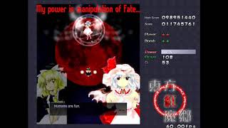 Touhou 6 Embodiment of Scarlet Devil Lunatic Mode Final Stage [upl. by Furie]