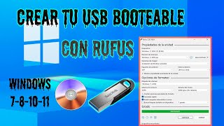 Como crear una USB BOOTEABLE aquí aprenderás paso a paso ¡Sigue nuestras instrucciones Rufus [upl. by Norene870]