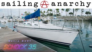 Schock 35 sailboat tour  EP17 retroboat  with sailinganarchy ScotTempesta [upl. by Haisoj812]