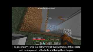 Totally automatic mining retrieving and sorting system Minecraft ComputerCraft [upl. by Eldrida]