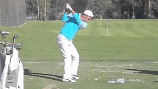 Jesper Parnevik golf swing DTL 2013 LA Open [upl. by Lupee]