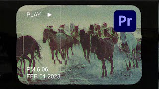 Free Vintage VHS Overlay for Premiere Pro – Authentic Film Grain Effect [upl. by Tneciv]