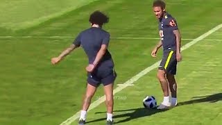 Funny Moments in Training 2 ● Marcelo Mbappe Neymar Ronaldo [upl. by Derwon]