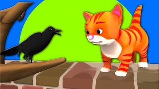 Kaki Kaki  Chettu Meeda Kaki  Meow Meow Pilli  Telugu Rhymes for Children  Nursery Rhymes Songs [upl. by Gainer]