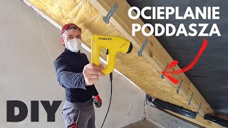 Ocieplanie poddasza wełną 🤳🔨 [upl. by Katleen]