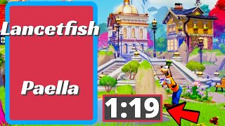 How to Make Lancetfish Paella in Disney Dreamlight Valley [upl. by Ayvid]