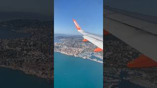 POV French Riviera from above with easyjet flight pov frenchreviera flights easyjet [upl. by Brink]