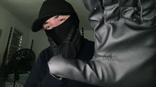 ASMR Male Personal Attention to Put You to Sleep by Shushing  Face Touching Whispers and Gloves [upl. by Rebm767]