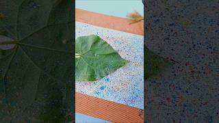 Leaf art idea 💡🌿leaf artcreative art art shortvideo [upl. by Liahcim]