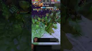 1000 IQ play from Techies dota2 shorts [upl. by Enilesor]