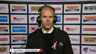 Tomas Mitell efter matchen  Intervju  Skellefteå AIK  Färjestad BK  20241024 [upl. by Ahsener30]