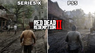 Red Dead Redemption 2  PS5 vs Xbox Series X Load Time amp Graphics Comparison [upl. by Karlan]