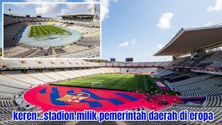 stadion sementara fc barcelonalintasan atletikrenovation camp nou [upl. by Aletse717]