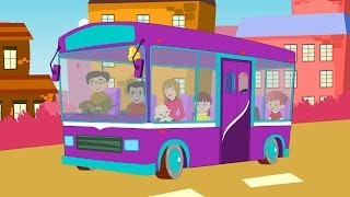 wheels on the bus with lyrics [upl. by Akiria]