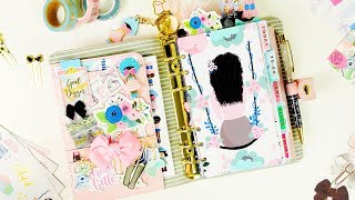 My Personal Kikki K Spring Planner Setup ft October Little Bits Box [upl. by Merla]