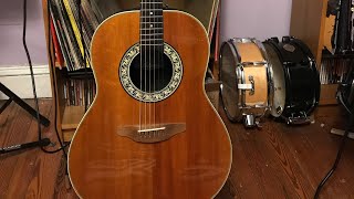 1981 Ovation Balladeer Acoustic Guitar Demo [upl. by Veedis]