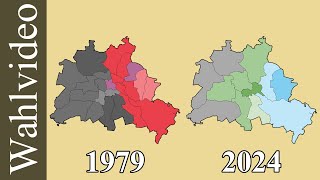 Wahlen in Berlin 1990 bis 2024 nach Bezirken [upl. by Zurkow]