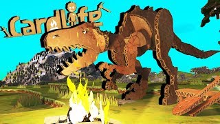 Attack of the Cardboard DINOSAURS  Card Life Gameplay [upl. by Alleroif]