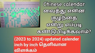 how to predict a gender using Chinese calendar in tamil  how to find a baby boy or girl [upl. by Anoyek669]