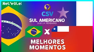 Brasil vs Chile  Melhores Momentos  Sul Americano Feminino Sub 19 2024 [upl. by Ellenrahc]