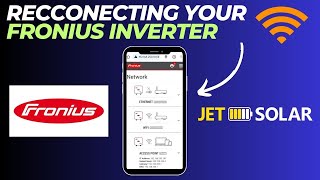 How to reconnect your Fronius inverter to your home Wifi [upl. by Nnaeiram]