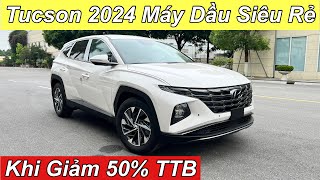 Tucson 2024 Máy Dầu Siêu Rẻ  Khi Giảm 50 Thuế Trước Bạ  XE Hyundai [upl. by Nalat]