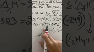 Calculate enthalpy change for formation of C2H4 gas from the following thermo chemical equation [upl. by Hahseram199]