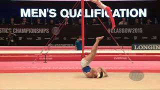 PETROUNIAS Eleftherios GRE  2015 Artistic Worlds  Qualifications Floor Exercise [upl. by Nwahsek]