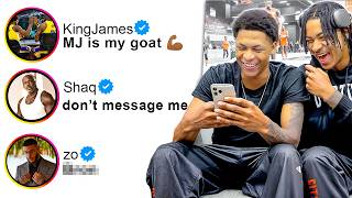 We Asked 100 NBA Players Who Their GOAT Is [upl. by Quincey902]