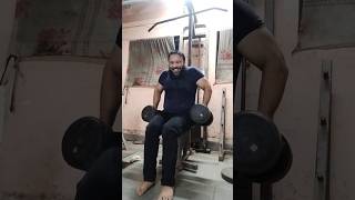 Seated Dumbbells Shrugs Is Better Than Standing Dumbbels Shrugs shorts fitness workout gym [upl. by Nnaegroeg]