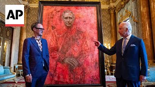 King Charles III unveils his first official portrait since his coronation [upl. by Binah]