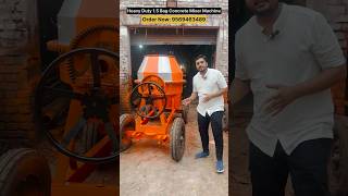 Universal Concrete Mixer Machine  15 Bag Heavy Duty Mixer Machine automobile concretemixer vlog [upl. by Salvidor209]