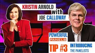 Powerful Panel Discussion Tip 3  Joe Calloway How to Introduce the Panelists [upl. by Nordin]