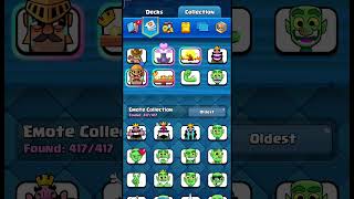 New ongoing and upcoming emotes in clash royale clashroyale supercell mk [upl. by Anirbys]