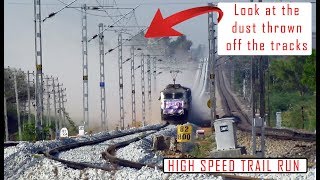 HIGH SPEED TRACK INSPECTION on Bangalore  Guntakal line  Indian Railways [upl. by Ginni]