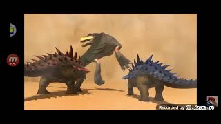 tarbosaurus vs polacanthus 3x talking version [upl. by Abbot]