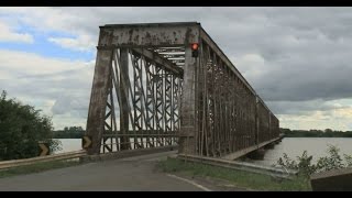 Ponte do rio ibicuí divisa ItaquiUruguaiana RS [upl. by Ereveneug]