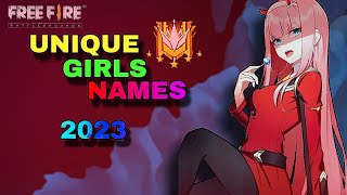 Top 10 unique girls names for free fire free fire attitude girl names [upl. by Eiveneg]