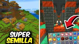 🔥La MEJOR SEMILLA de MINECRAFT 121 BEDROCK para Survival [upl. by Cone477]