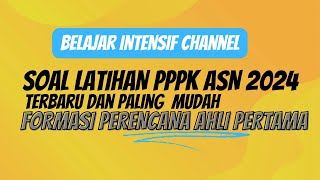 Soal Ujian PPPK ASN Formasi Perencana Ahli Pertama 2024 Latihan Terbaru dan Paling Mudah [upl. by Yarised]