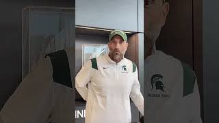 Michigan State DCLBs coach Joe Rossi 102324 [upl. by Aicre]