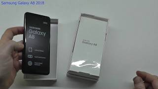 Samsung Galaxy A8 2018  UNBOXING amp FIRST START [upl. by Prosperus]