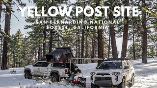 Tacoma Recovery  Yellow Post Winter Camping at San Bernardino National Forest [upl. by Amand442]