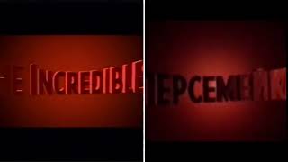 The Incredibles 1 and 2 Title Card Comparison [upl. by Ingaberg]