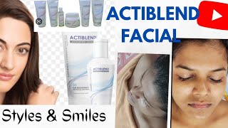 Actiblend Facial  Facial tutorial skincareroutine Cherylsproducts [upl. by Roselba]