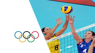 Volleyball Womens Preliminary  Pool B Brazil v Serbia Highlights  London 2012 Olympics [upl. by Beckett]