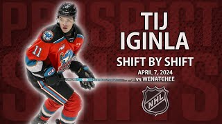 Tij Iginla vs Wenatchee  Apr 7 2024 [upl. by Neelie25]